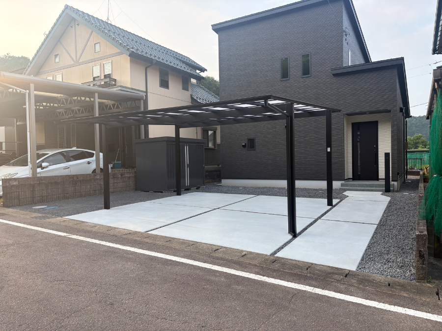 N様邸　新築外構工事　の施工写真